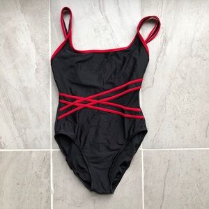 mesh cutout one piece retro vintage